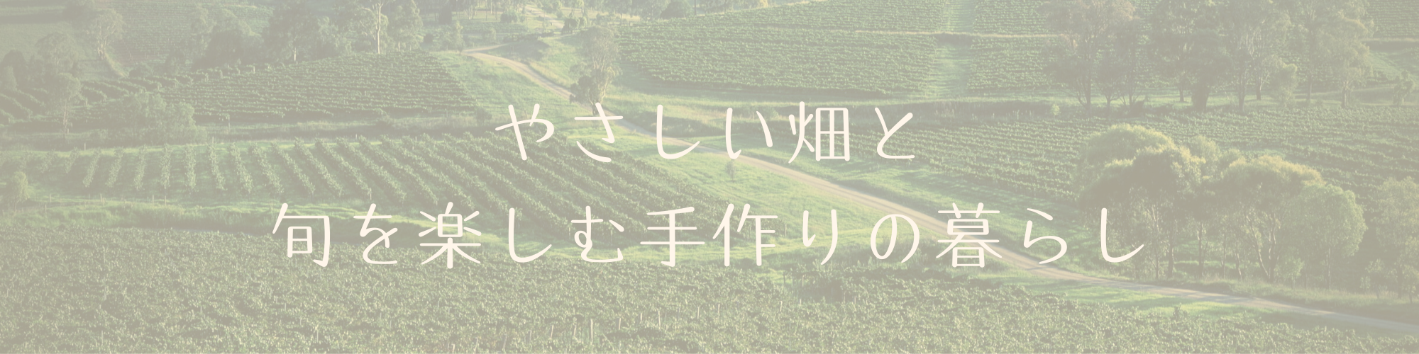 やさしい畑と旬を楽しむ手作りの暮らし